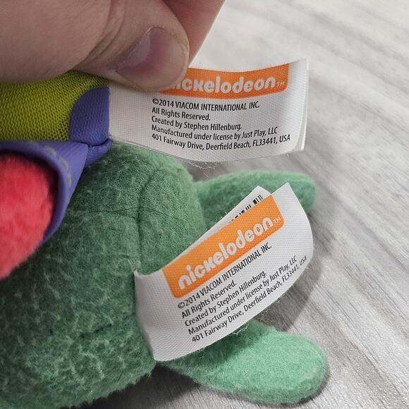 Nickelodeon 2014 Viacom Lot of Patrick Plankton Plush Toy SpongeBob SquarePants - Picture 9 of 9